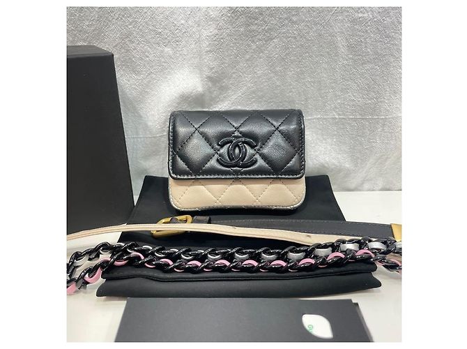 Chanel Mini borsa a tracolla con catena nera Nero - vista 2