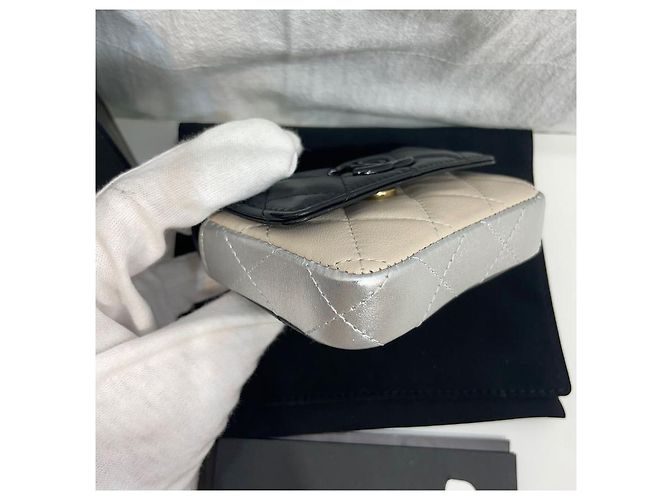 Chanel Mini borsa a tracolla con catena nera Nero - vista 6