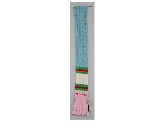 Gucci Adidas Strickschal aus Wolle Rot - Ansicht 4