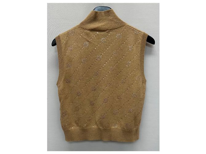 Gucci Top de cachemira entrelazado Castaño - vista 2