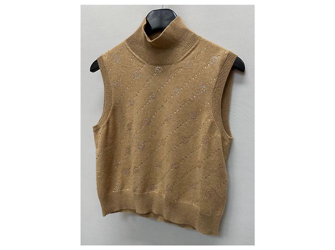 Gucci Top de cachemira entrelazado Castaño - vista 4