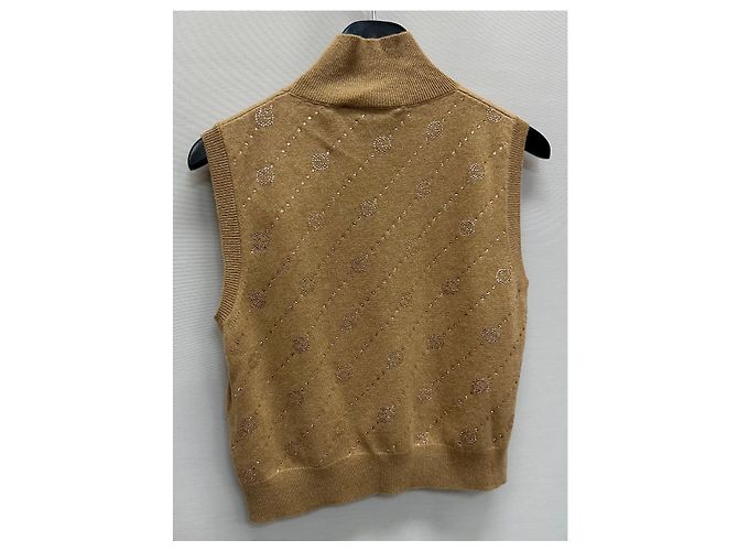Gucci Top de cachemira entrelazado Castaño - vista 6