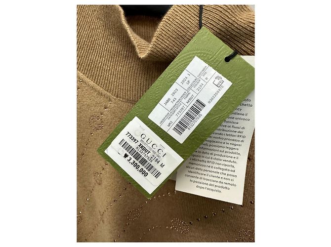 Gucci Top de cachemira entrelazado Castaño - vista 7