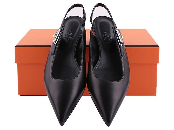 Kelly Hermès Lovely Slingback Schwarz - Ansicht 13