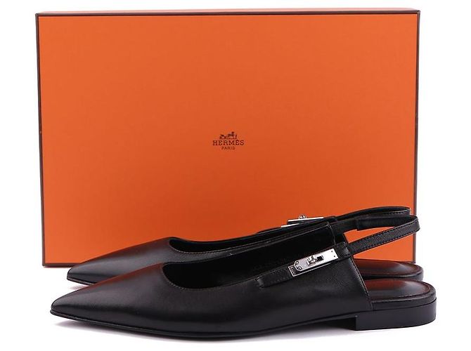 Kelly Hermès Lovely Slingback Schwarz - Ansicht 14