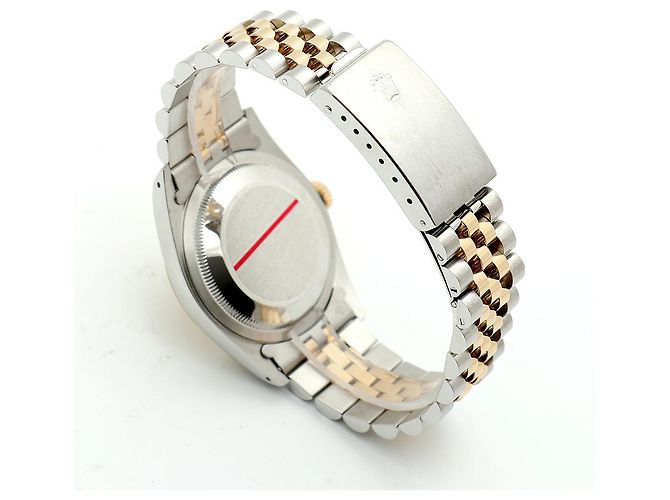 Rolex Relógio Datejust Masculino Combi Champagne Gold Original Diamond Dourado - vista 17