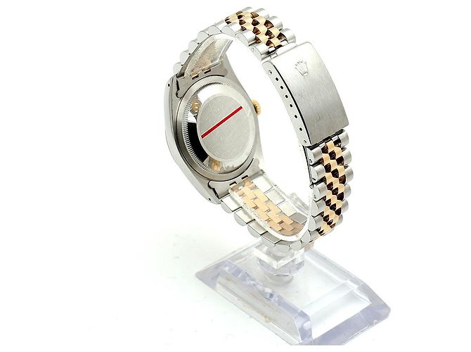 Rolex Relógio Datejust Masculino Combi Champagne Gold Original Diamond Dourado - vista 5