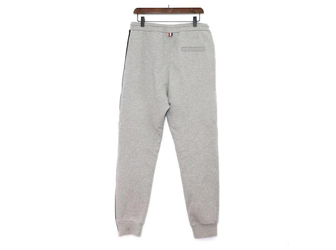 Thom Browne Classic Loopback Stripe Sweatpants Grey Braun - Ansicht 4
