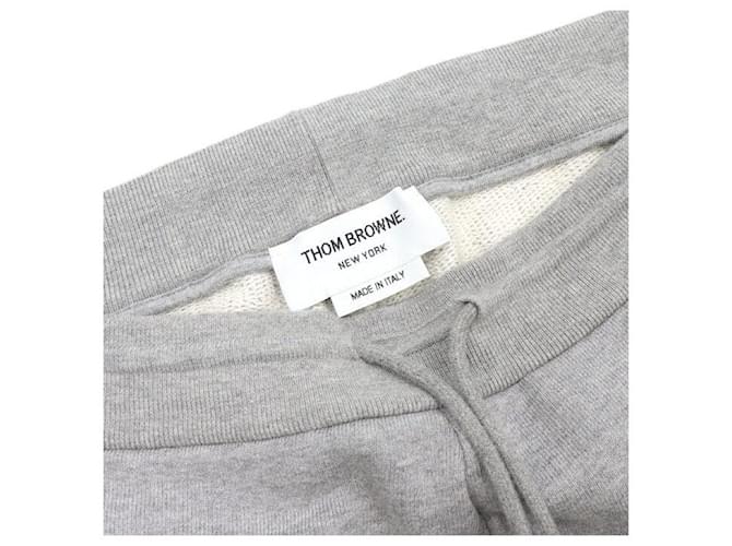 Thom Browne Classic Loopback Stripe Sweatpants Grey Braun - Ansicht 5