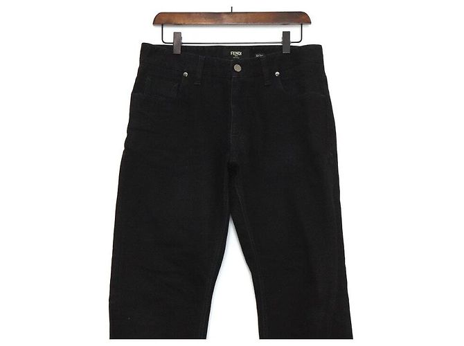 Fendi Black Denim Pants Men - view 2
