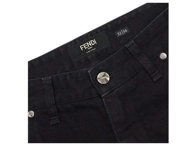 Fendi Black Denim Pants Men - view 5