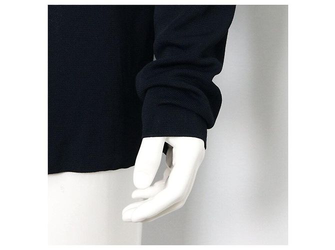 Dior Rollkragen-Kaschmirpullover mit großem Logo für Herren Blau - Ansicht 3