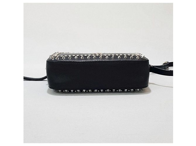 Jimmy Choo Mini borsa a tracolla in pelle con borchie Nero - vista 6