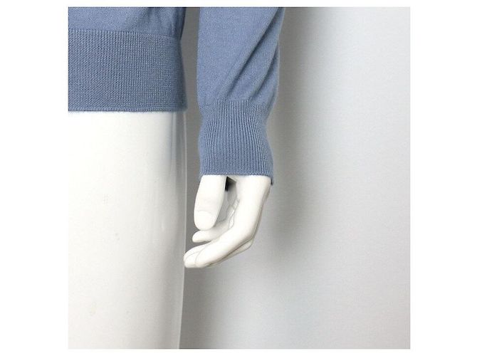 Hermès Hellblauer Herren-Cardigan aus Kaschmir-Seiden-Mischung - Ansicht 3
