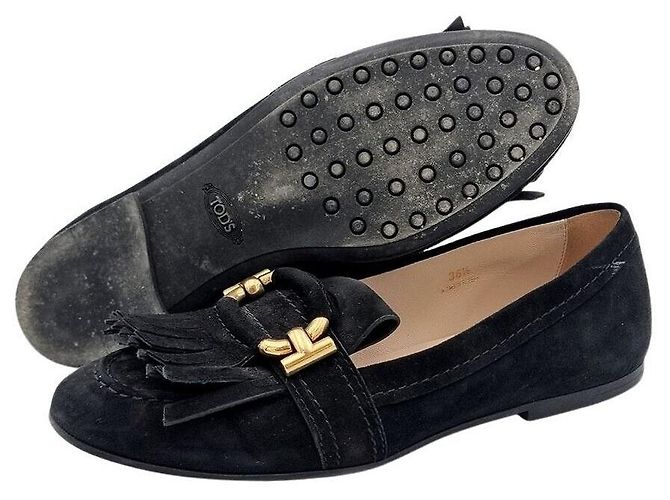 Tod's Mocassino in scamosciato Nero - vista 2