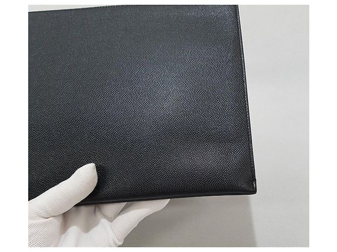 Saint Laurent Borsa Clutch Caviar Classica - vista 6