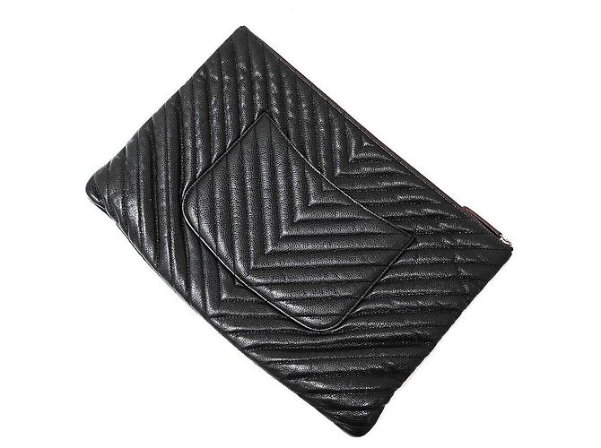 Chanel Clutch Chevron Large - vista 3