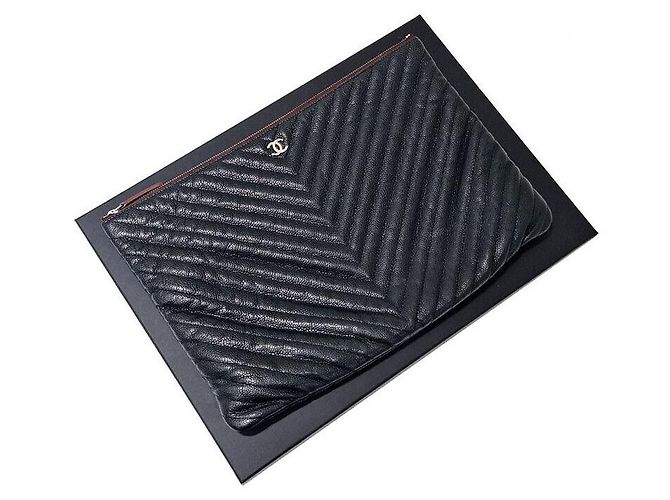 Chanel Clutch Chevron Large - vista 7