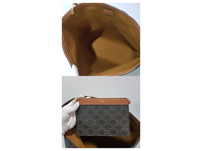 Céline Borsa Triomphe Museum Marrone - vista 8