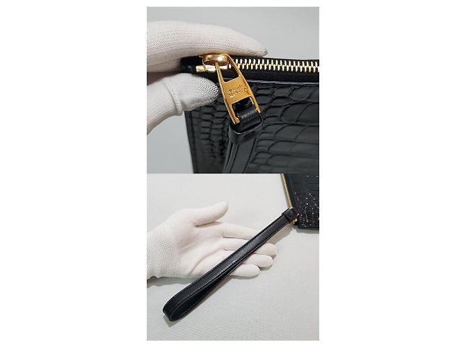Clutch Gold Skull Alexander McQueen D'oro - vista 6