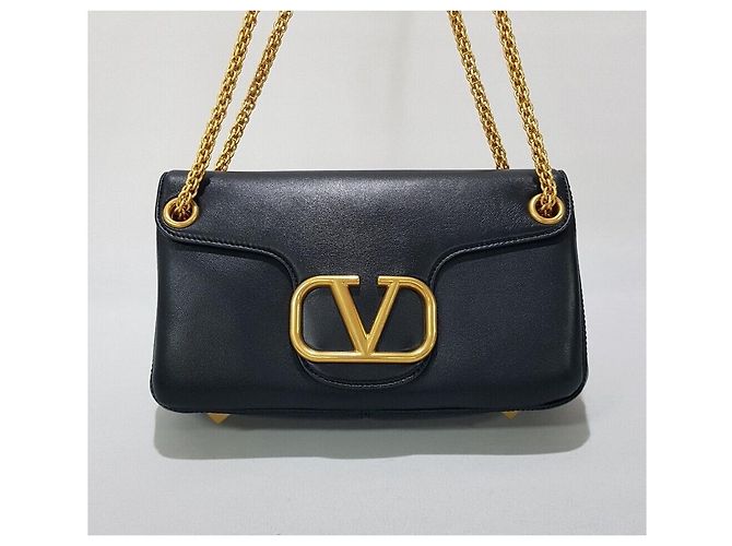 Valentino Borsa a Spalla Logo Rockstud Chain Argento - vista 2