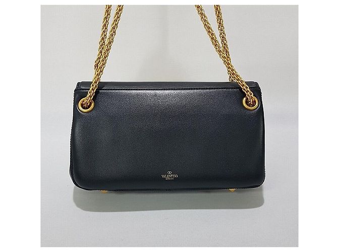 Valentino Borsa a Spalla Logo Rockstud Chain Argento - vista 5