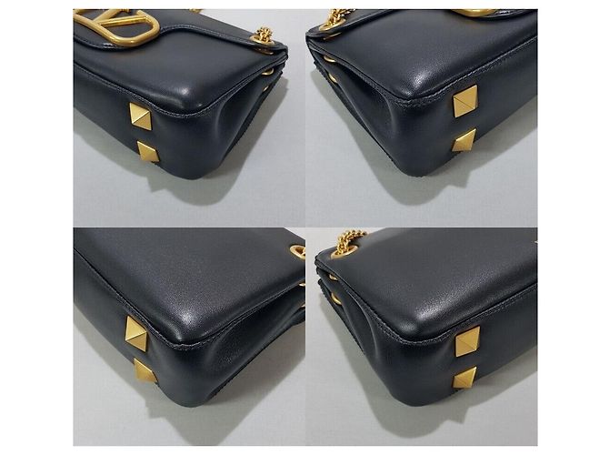 Valentino Borsa a Spalla Logo Rockstud Chain Argento - vista 8