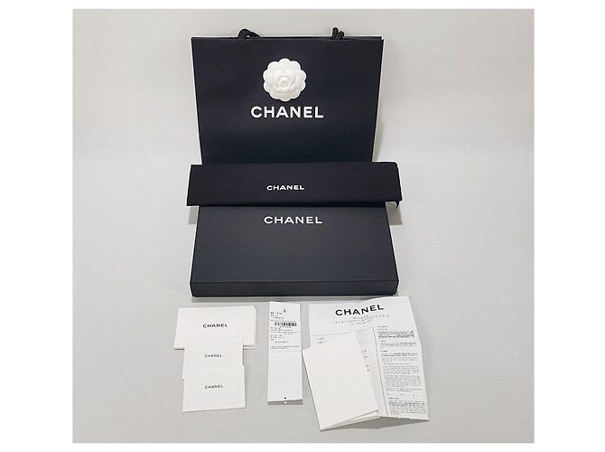 Chanel Clutch Black Caviar con logo CC Nero - vista 10
