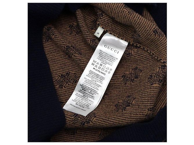 Gucci GG-Streifen-Wollcardigan Schwarz - Ansicht 6