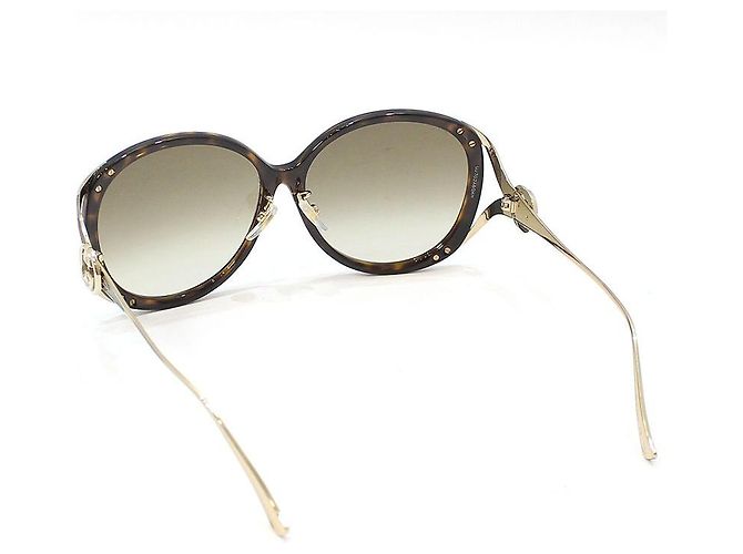 Gucci Gafas de sol oversize con estampado de leopardo Castaño - vista 5