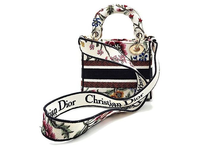 Mini borsa Christian Dior D-LITE Lady Multicolore - vista 3