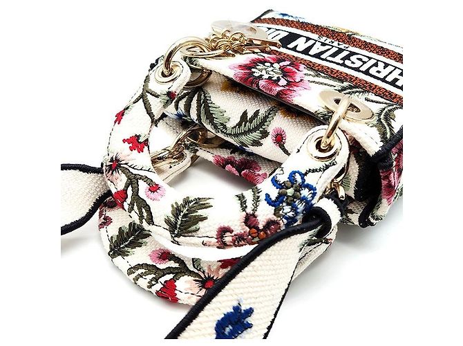 Mini borsa Christian Dior D-LITE Lady Multicolore - vista 6