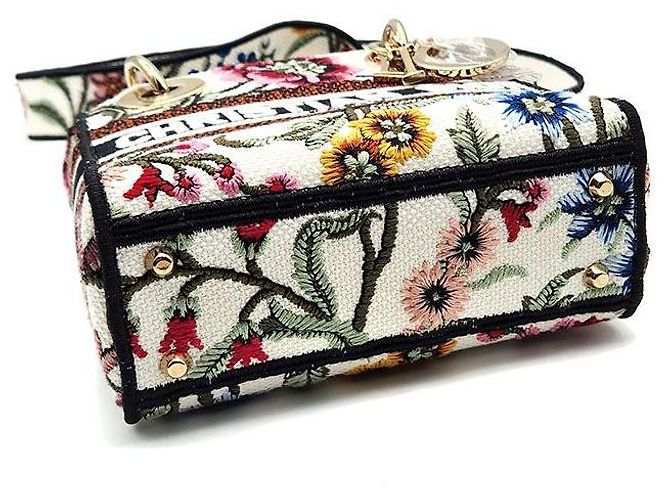 Mini borsa Christian Dior D-LITE Lady Multicolore - vista 7