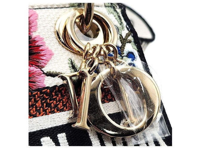 Mini borsa Christian Dior D-LITE Lady Multicolore - vista 8