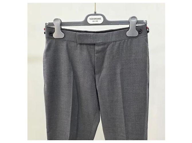 Thom Browne Wool Twill Count Slacks Pants Suit Black - view 2
