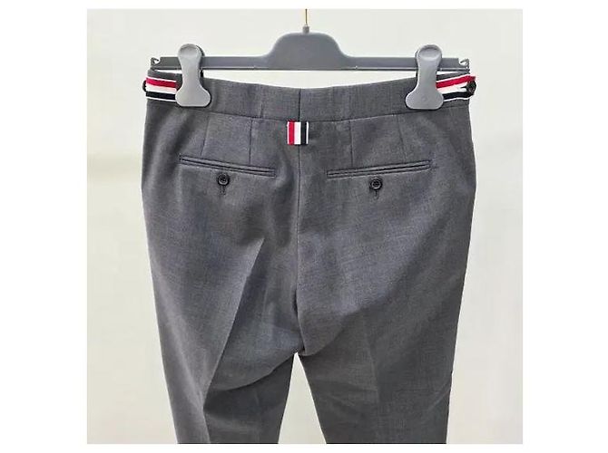 Thom Browne Wool Twill Count Slacks Pants Suit Black - view 5