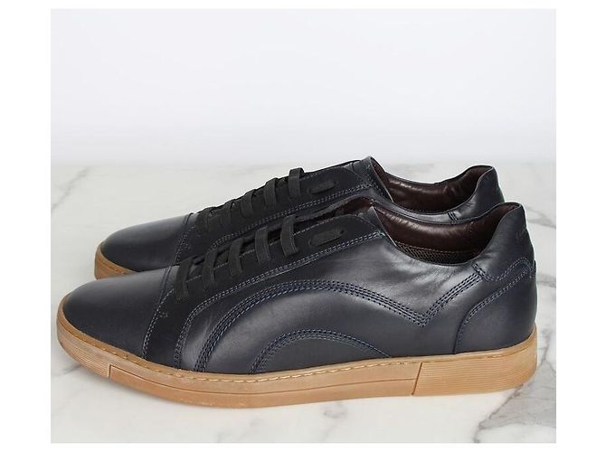 Salvatore Ferragamo Sneakers in pelle Gancini Nero - vista 3