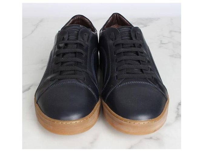 Salvatore Ferragamo Sneakers in pelle Gancini Nero - vista 4