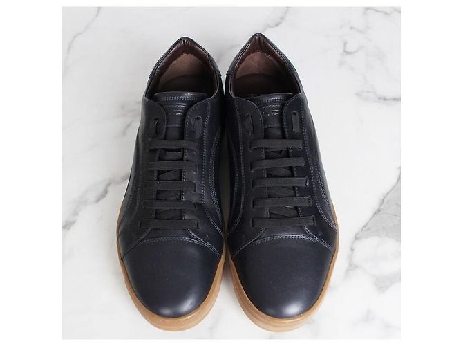 Salvatore Ferragamo Sneakers in pelle Gancini Nero - vista 6