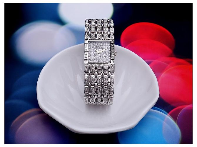 Piaget Orologio da uomo in oro bianco e diamanti Rosso - vista 12
