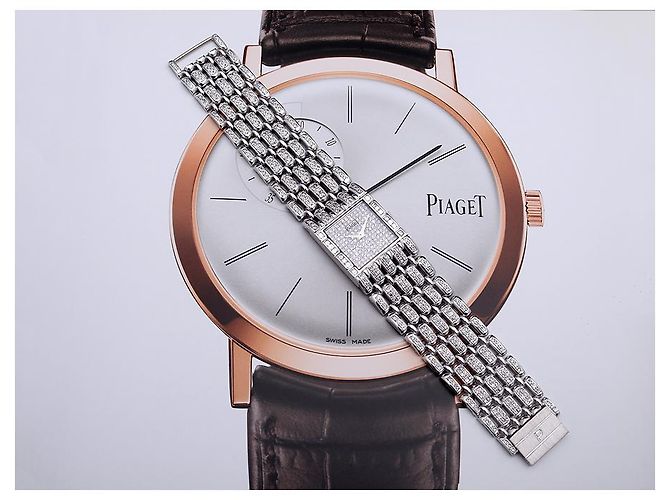 Piaget Orologio da uomo in oro bianco e diamanti Rosso - vista 13