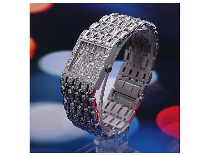 Piaget Orologio da uomo in oro bianco e diamanti Rosso - vista 5