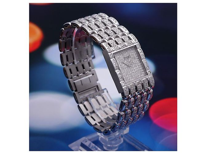 Piaget Orologio da uomo in oro bianco e diamanti Rosso - vista 6