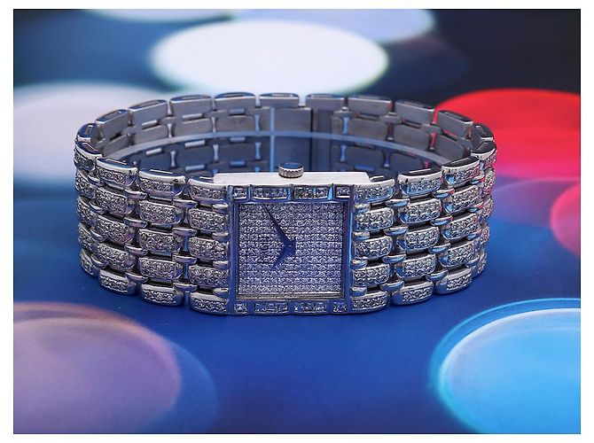 Piaget Orologio da uomo in oro bianco e diamanti Rosso - vista 7