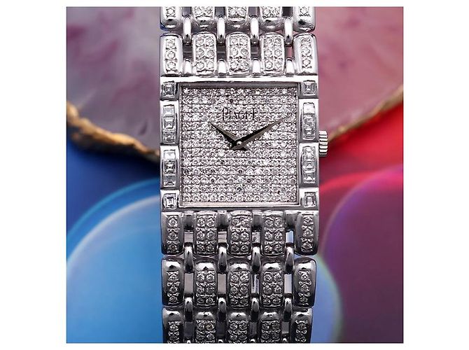 Piaget Orologio da uomo in oro bianco e diamanti Rosso - vista 8