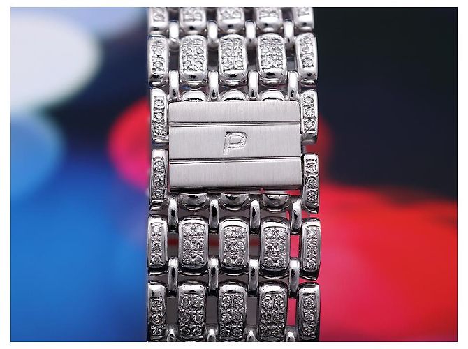 Piaget Orologio da uomo in oro bianco e diamanti Rosso - vista 9