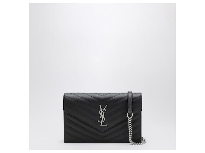Clutch Monogram Saint Laurent Nero - vista 8