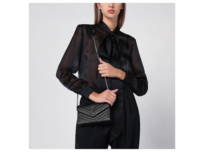 Clutch Monogram Saint Laurent Nero - vista 9