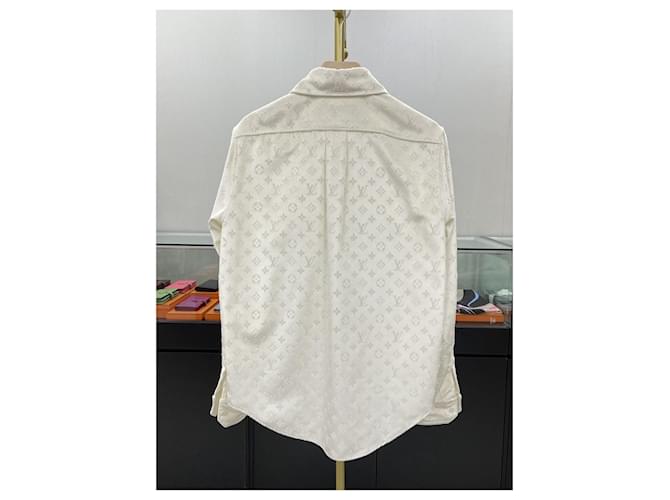 Louis Vuitton Camicia in velluto monogrammata Bianco - vista 7