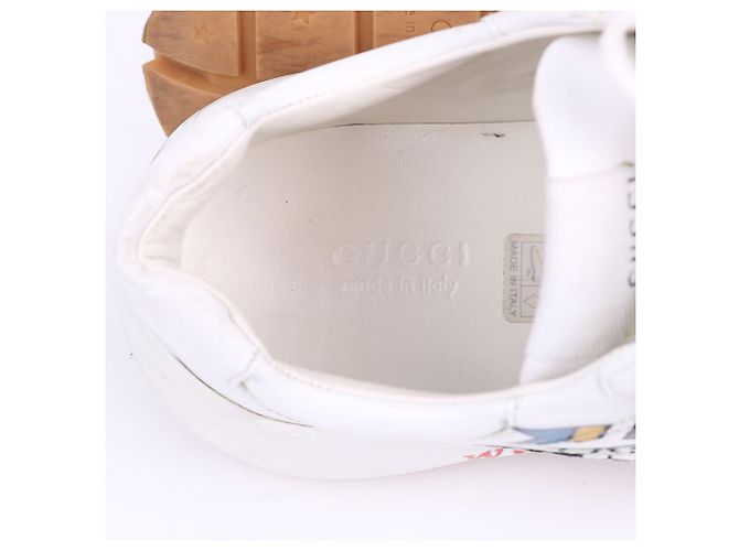 Gucci Sneakers Worldwide Patch Rhyton Bianco - vista 11